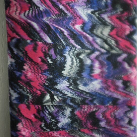 COPY - ZUMBA WEAR Spicy Pink Black purple Skinny Leggings Pants size M - Picture 4 of 6